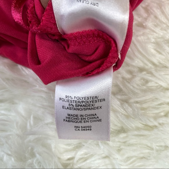 Jones Wear Sleeveless V-Neck Midi Dress Pink Sz 8 - Picture 9 of 9